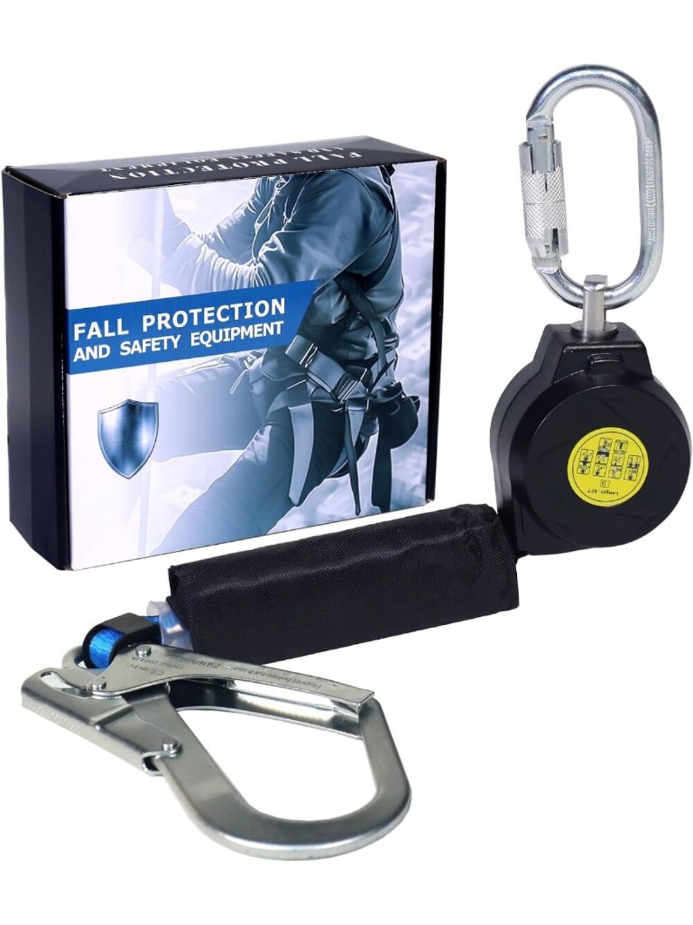 6FT Self-Retracting Fall Protection Lanyard - OSHA Compliant Safety Yoyo for